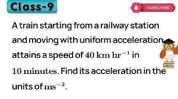 A train starting from a railway station and moving with uniform acceleration attains a speed 40 km h