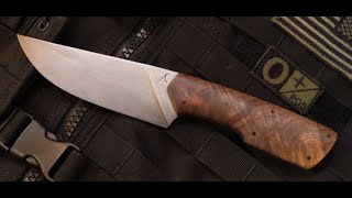 Making full tang knife handle