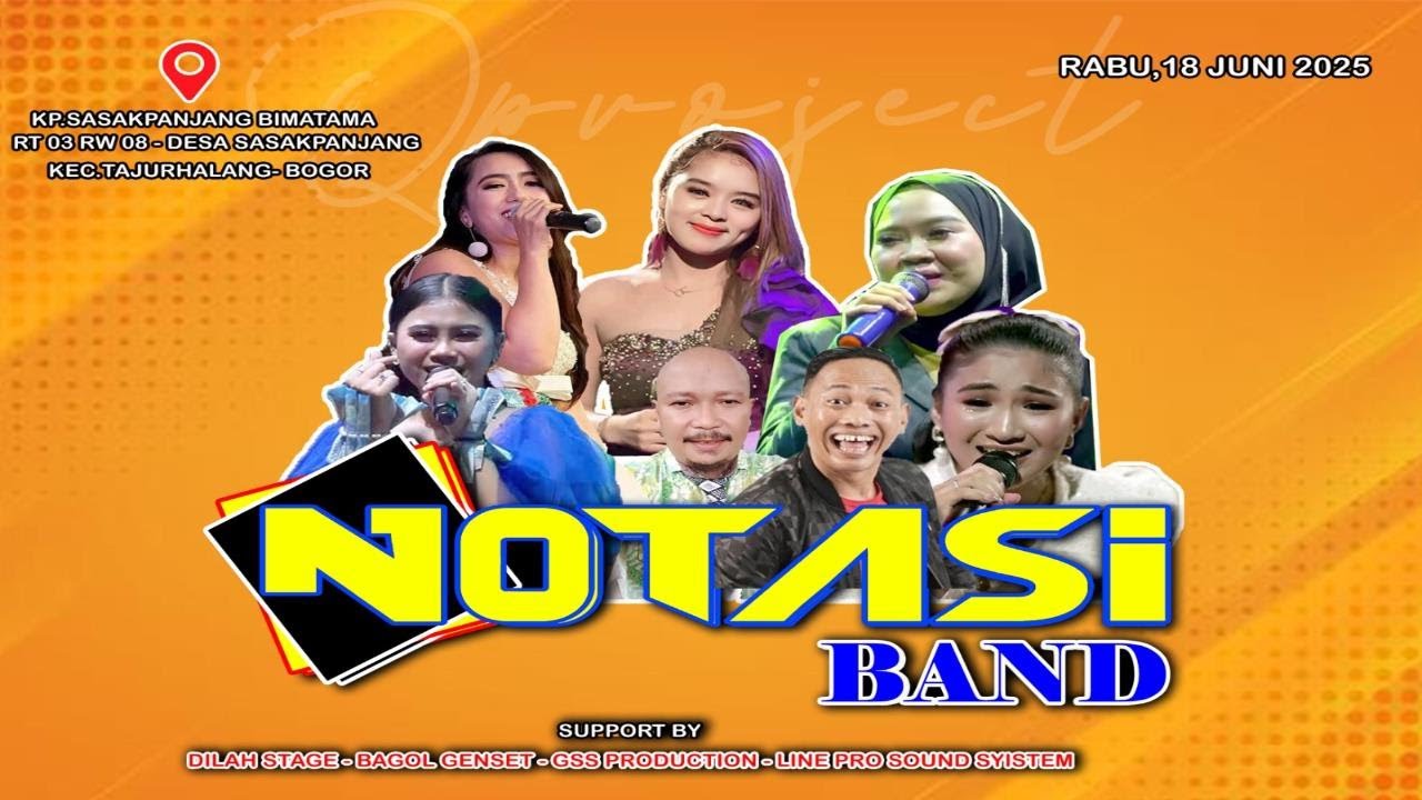 🔴 Live Malam Notasi Band - Pernikahan Ghina Azizah & Erwin Sanjaya