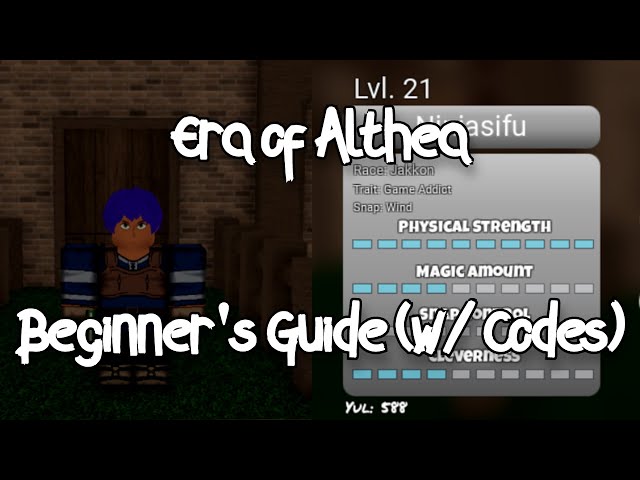 Roblox Era of Althea Codes  All working codes of Era of Althea