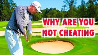 Just cheat with your wedge shots, this is so eye-opening  (golf swing tips)