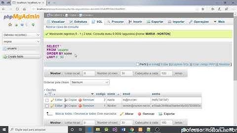 Mysql - Comandos de manipulação de registros