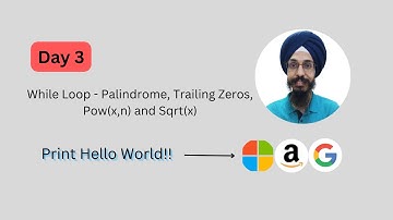 Master While Loops: LeetCode Palindrome, Factorial Trailing Zeroes, Pow(x,n) and Sqrt(x) in Punjabi