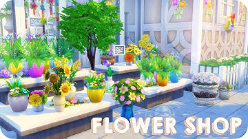 LITTLE FLOWER SHOP 🌷 | Sims 4 Speed Build