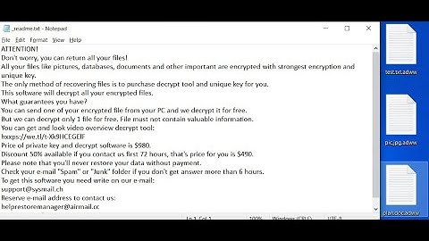 adww Ransomware Removal | Decrypt adww extension Files