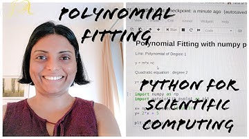 Polynomial fitting | Polyfit | Scientific computing with Python