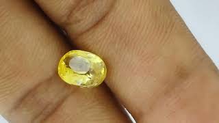 2.53 Carat Ceylon Loose Yellow Sapphire Gemstone