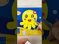 Happy Octopus under the sea 🐙✨| Satisfying Animation #Octopus #SeaAnimals #CuteArt #viral #kawaii