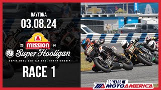 Mission Super Hooligan Race 1 at Daytona 2024  FULL RACE | MotoAmerica