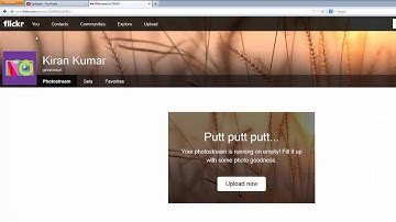 Login to Flickr to Upload your Photos and Videos