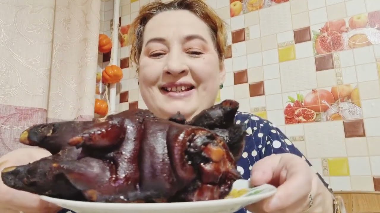 😋Свиные ножки/Обжор/Слабонервным не смотреть!