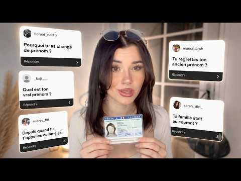 POURQUOI J'AI CHANGÉ DE PRÉNOM ? Les étapes, mon ancien prénom et mon expérience.