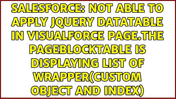 Not able to apply jquery datatable in Visualforce page.The pageblocktable is displaying list of...