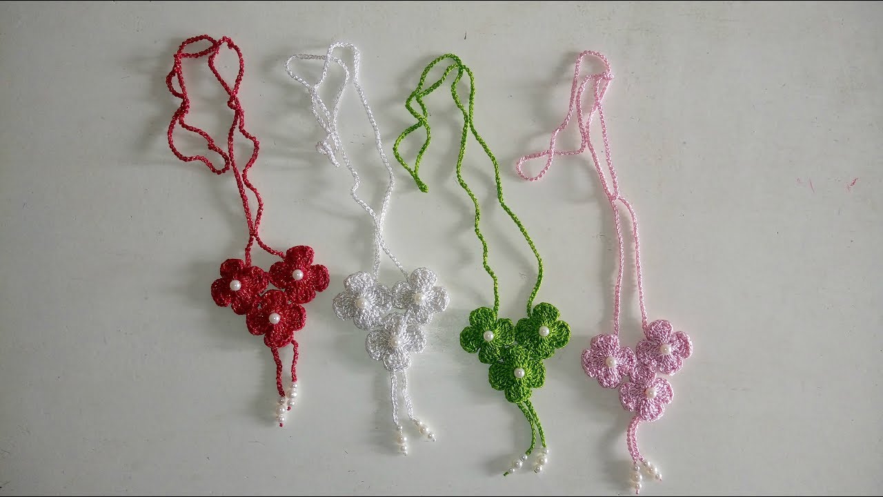 COLAR 3 TREVINHOS EM CROCHÊ - FRANCINILDA CROCHÊ