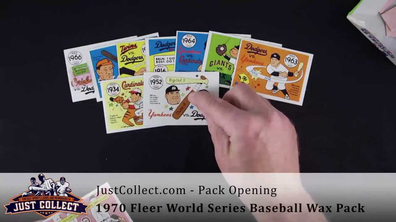 Pack Opening: 1970 Fleer World Series Baseball Wax Pack