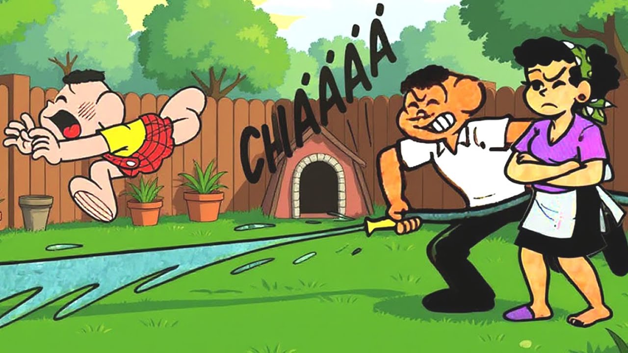 QUANDO OS PAIS DIZEM: BASTA DE SUJEIRA! GIBI DA TURMA DA MÔNICA ANIMADO