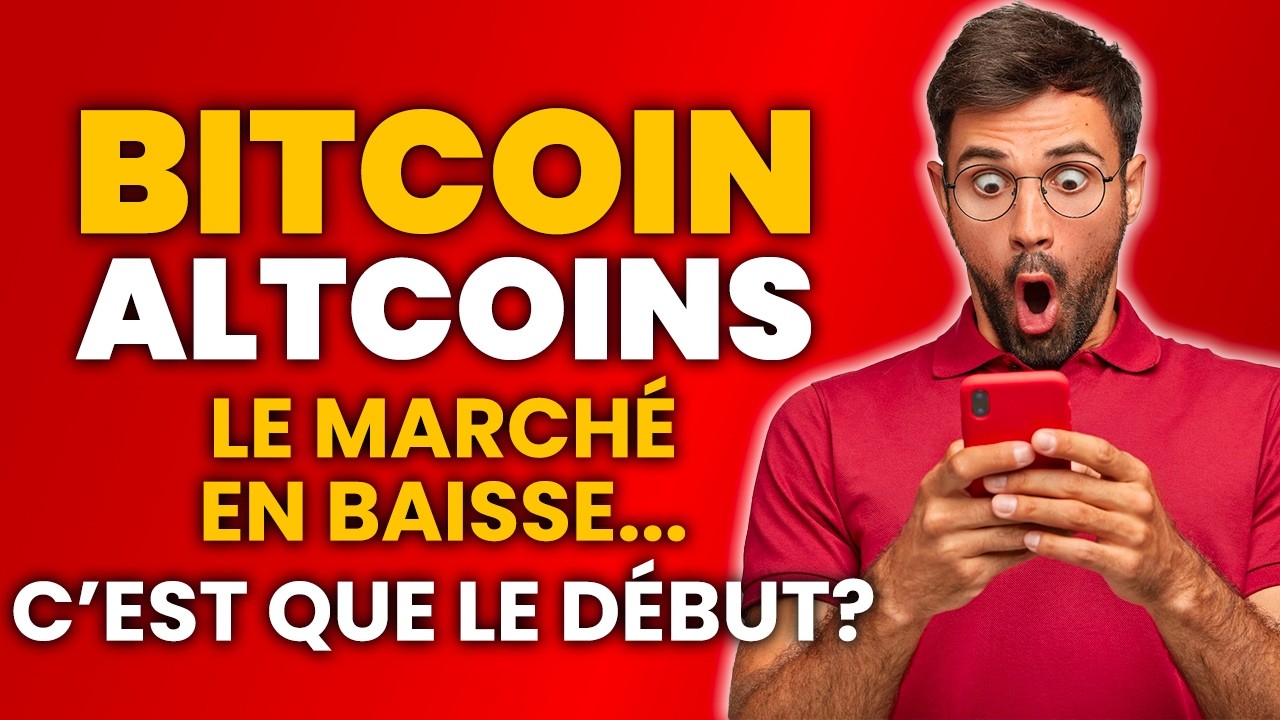 BITCOIN CHUTE 🚨 LE DÉBUT des ENNUIS pour la CRYPTO ?