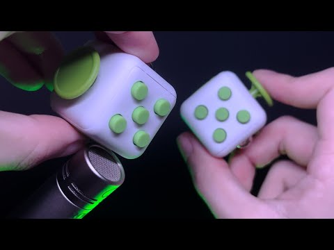 【ASMR】Only one ear😴👂Fidget cube trigger for sure sleep【No Talking】