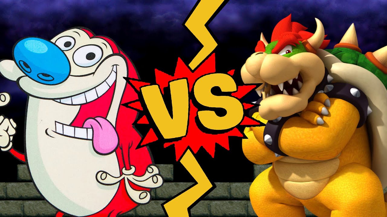 M.U.G.E.N. Battles | Stimpy vs Bowser | The Ren & Stimpy Show vs Mario Bros