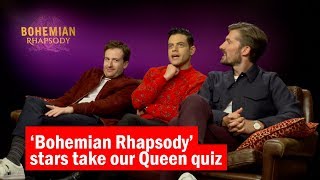 The stars of ‘Bohemian Rhapsody’ take our Queen quiz