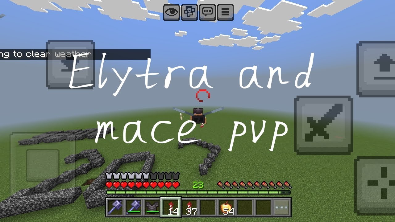 Elytra mace pvp in Mobile in Minecraft 🙂 - YouTube