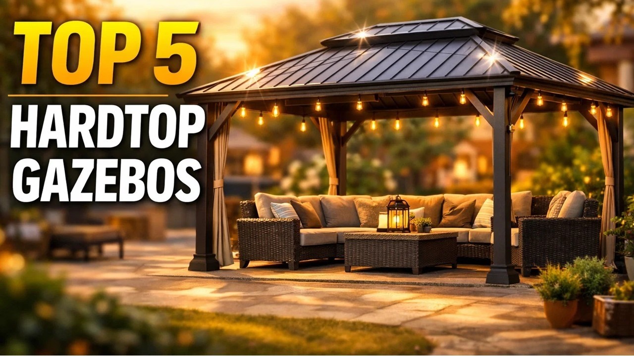 Top 5 Best Hardtop Gazebos for Backyard in 2026