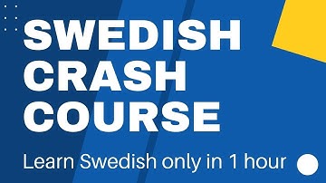 Swedish crash course. Best Way to learn Swedish! Speak Swedish in One video! Swedish Full course SFI