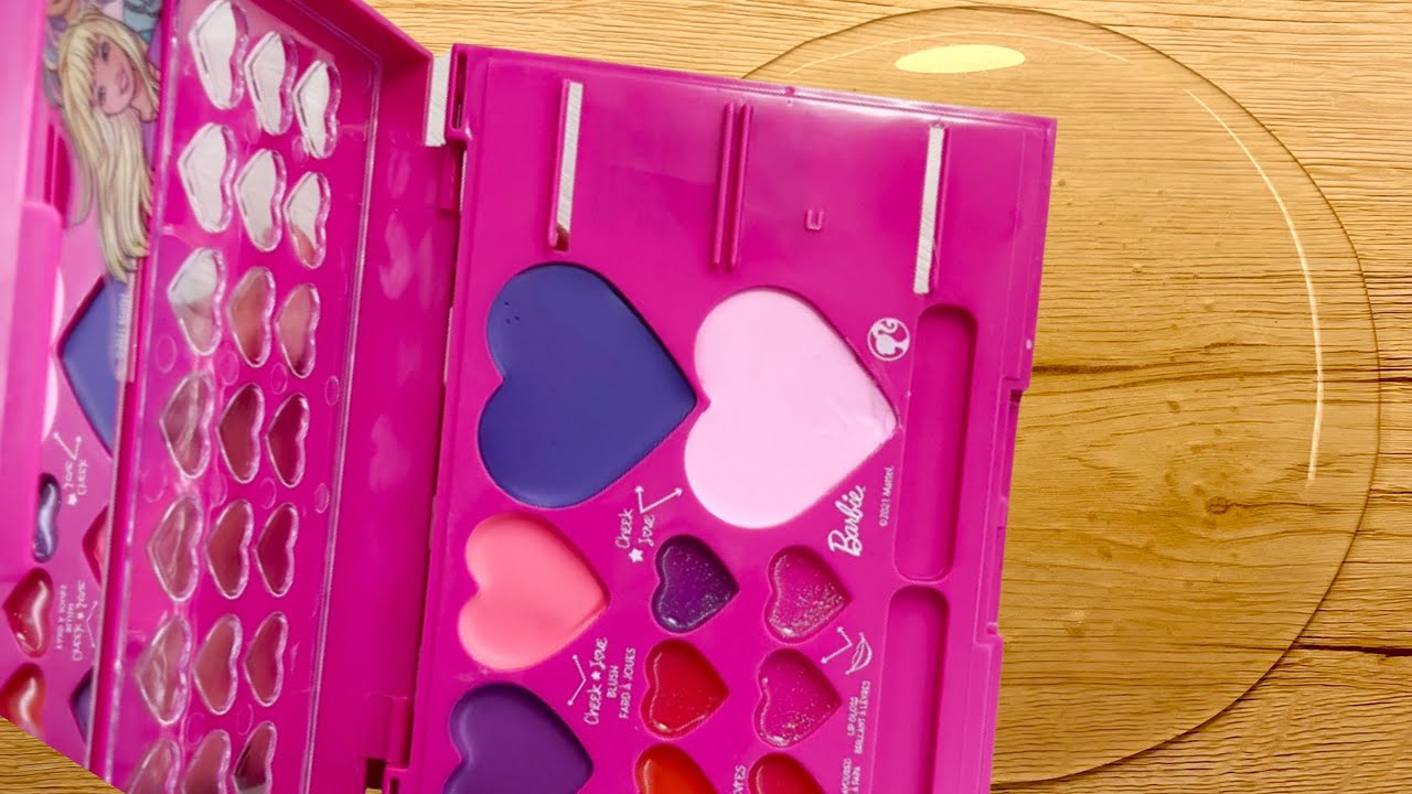 Slime mixing with Makeup ! Lipstick and Glitter Eyeshadow Mixed with Clear slime,  Satisfying ASMR