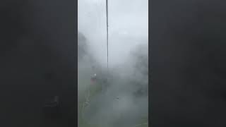 Cable Car Through Fog