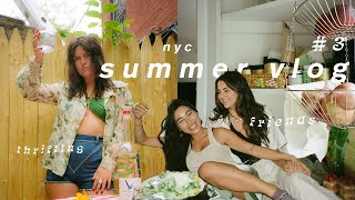 NYC Summer Days Vlog #3: beach, thrifting, hitomi & elena, & volunteering