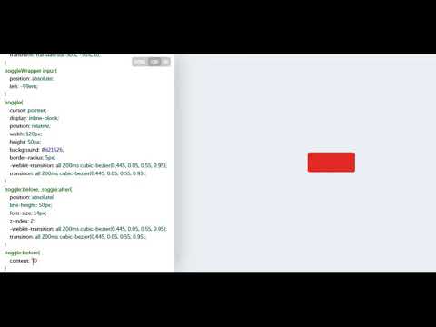 How to Create On/Off Toggle Switch by using Pure  CSS and HTML - MR-CODE 2020