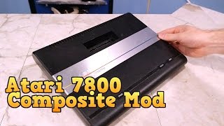 Atari 7800 Composite Mod and Review