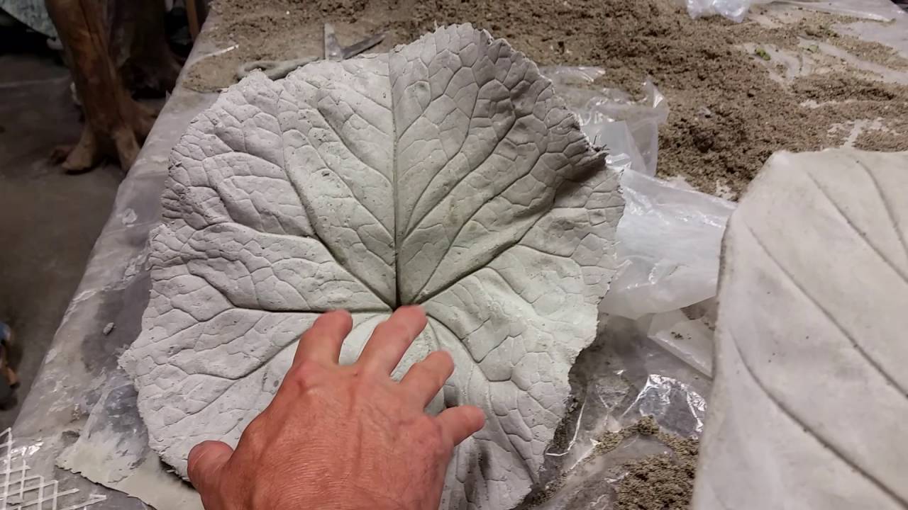 Concrete leaves,Elephant ears,Ligularia projects and a few tips. - YouTube