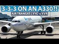 3-3-3 ON AN A330?! Flying Air Transat's Airbus A330-200 from Calgary to Vancouver