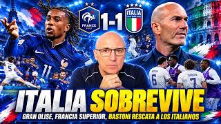 ITALIA RESISTE A LA FRANCIA DE ZIDANE: SENSACIONAL OLISE, SALVADOR BASTONI