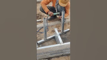 Technical welding sample for ground beam Formwork
