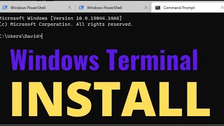 windows terminal install on windows 10