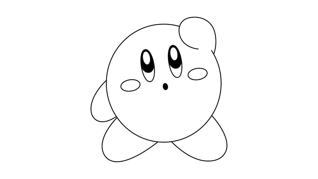 COMO DIBUJAR A KIRBY - HOW TO DRAW KIRBY - PAPER PERÍMETRO - YouTube