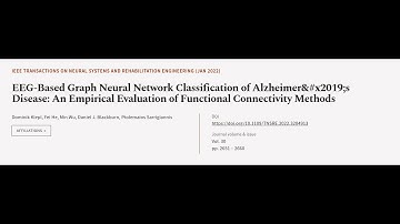 EEG-Based Graph Neural Network Classification of Alzheimer’s Disease: An Empir... | RTCL.TV