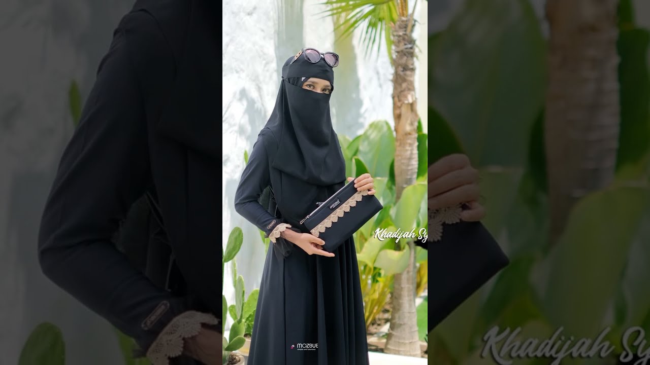 Model Baju Gamis Simple khadijah Syari Style 2021/2022