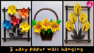 3Types Amazing Paper Wall Hanging || Paper Craft || Easy Craft