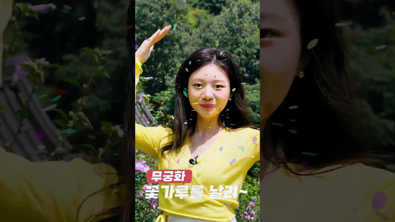 보령쇼츠ㅣ아닌데요 저 무궁화 꽃인데요🌺 #보령무궁화수목원 (feat. 꽃가루를 날려 챌린지)