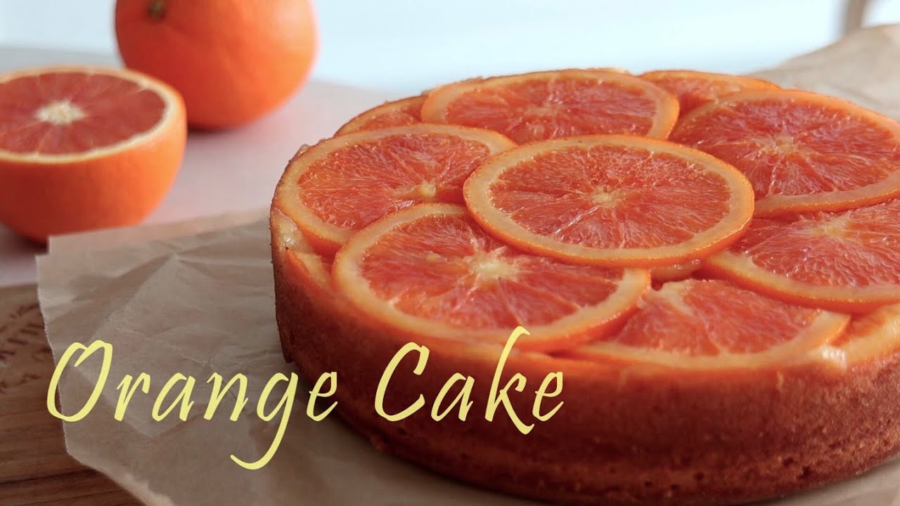 [ENG] 역대급 상큼함! 오렌지 가득! 오렌지 케이크 Orange upside-down Cake | 하다앳홈