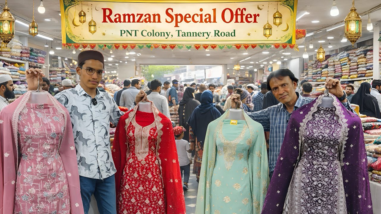 Ramzan Special Offer 2026 🕌 | Zeenat Fabric Tannery Road Full Rush | Bangalore Biggest Dress Sale 😍