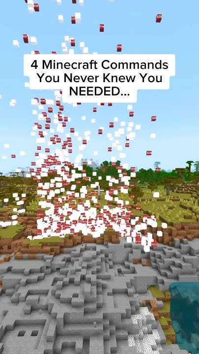 4 INSANE Minecraft Commands #minecraft #shorts - YouTube