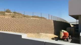 Terraforce erosion control wall at the new Puma Centre