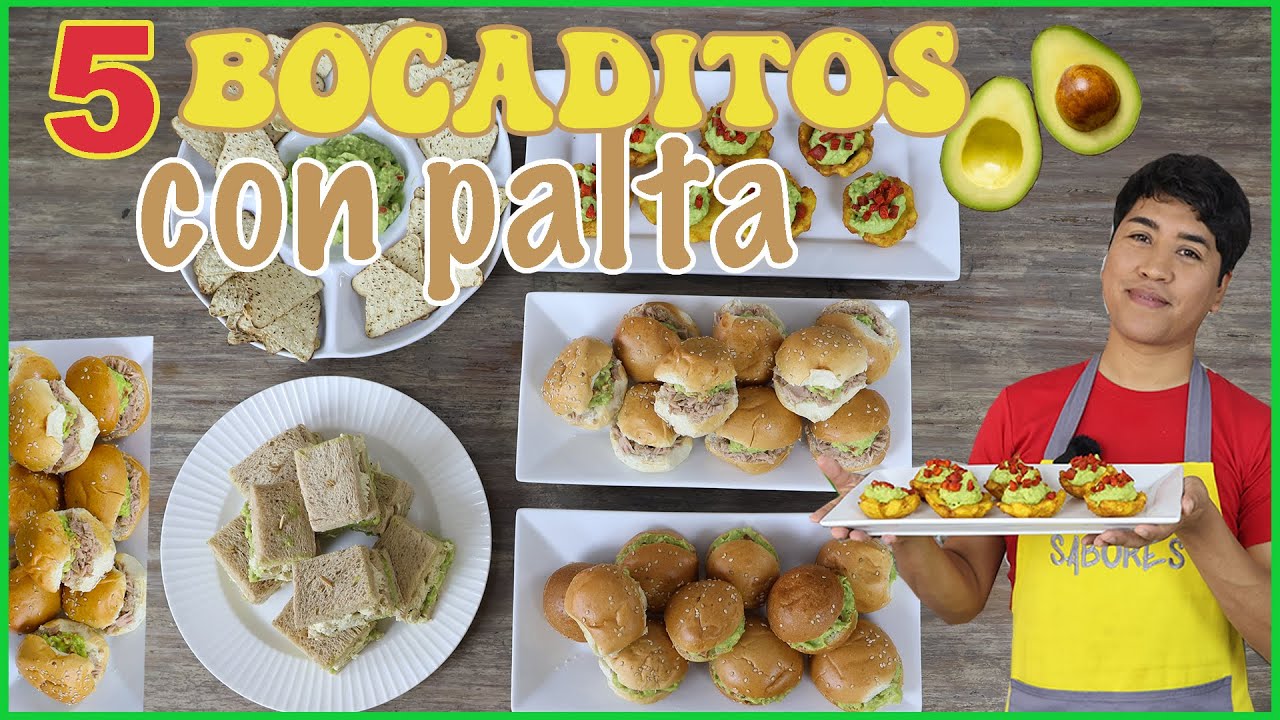 PIQUEOS CON PALTA - MESA DE PIQUEOS