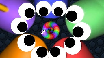 Slither.io 1 Tiny Troll Snake vs Giant Snakes Epic Slitherio Gameplay