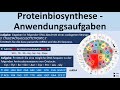 Proteinbiosynthese - Klausuraufgaben/Anwendungsaufgaben [Biologie, Genetik, Oberstufe]