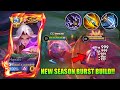 GLOBAL HANABI NEW SEASON FULL DAMAGE BURST BUILD!!🔥 100% BROKEN!! ( MUST TRY! ) - MLBB